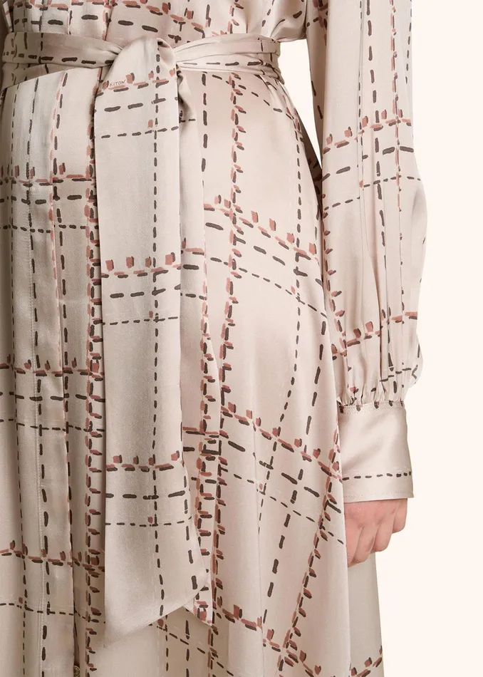 Kiton Dresses PRINTED SILK SHIRT DRESS 8211 Women Kiton Dresses PRINTED SILK SHIRT DRESS 8211 Women