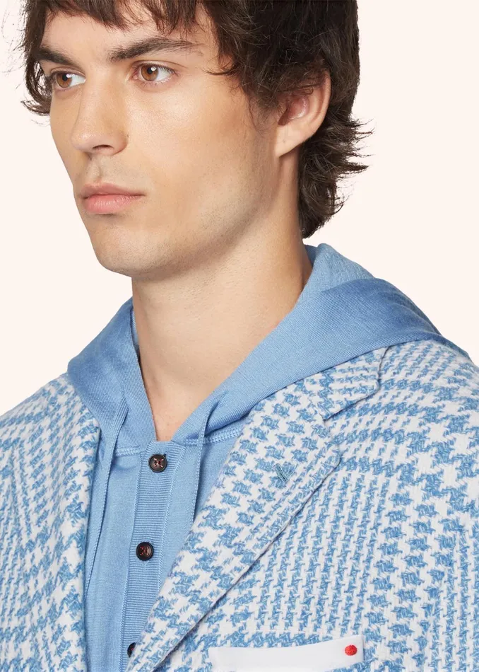 Kiton Jackets GLEN PLAID CASHMERE BLAZER 8211 Men Kiton Jackets GLEN PLAID CASHMERE BLAZER 8211 Men