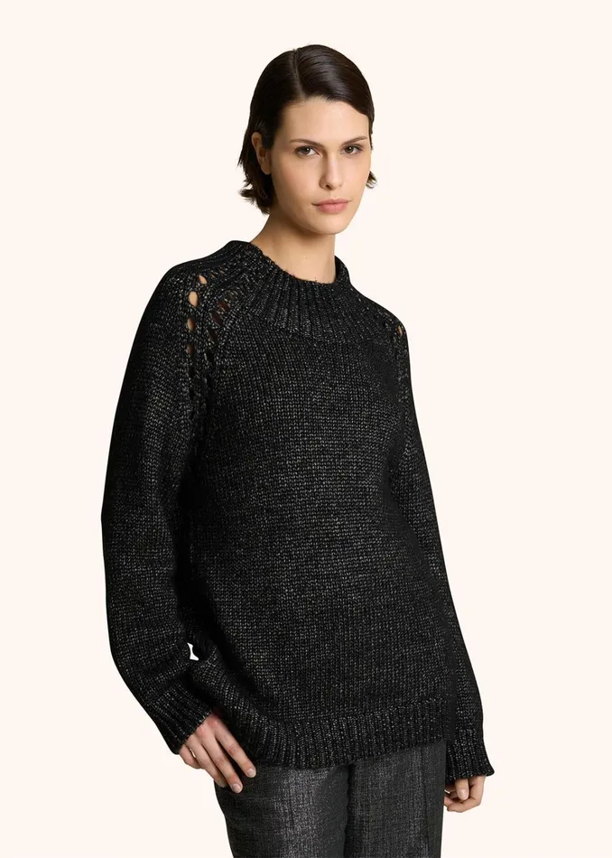 Kiton Knitwear CASHMERE JUMPER WITH PERFORATED DETAILING 8211 Women Kiton Knitwear CASHMERE JUMPER WITH PERFORATED DETAILING 8211 Women