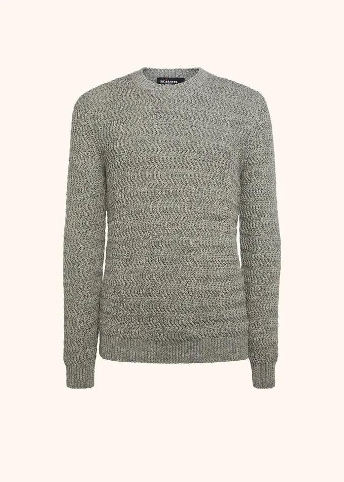 Kiton Knitwear ROUNDNECK JERSEY COTTON 8211 Men