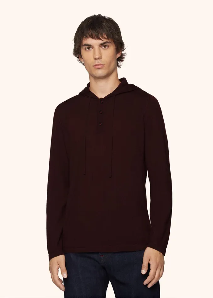 Kiton Knitwear SWEATSHIRT HOODED CASHMERE 8211 Men Kiton Knitwear SWEATSHIRT HOODED CASHMERE 8211 Men