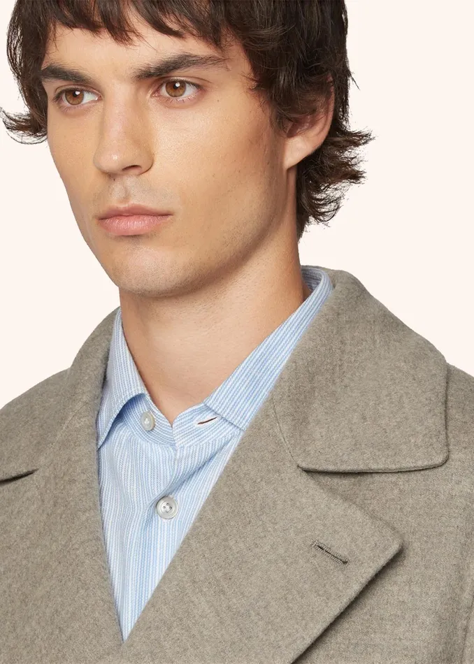 Kiton Outerwear CASHMERE BLEND PEA COAT 8211 Men Kiton Outerwear CASHMERE BLEND PEA COAT 8211 Men