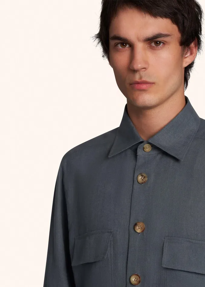 Kiton Shirts AAL 8211 SHIRT SPORT LINEN 8211 Men Kiton Shirts AAL 8211 SHIRT SPORT LINEN 8211 Men
