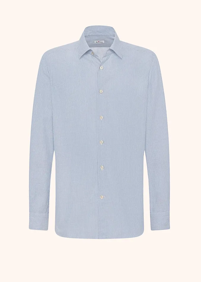Kiton Shirts STRIPED COTTON SHIRT 8211 Men