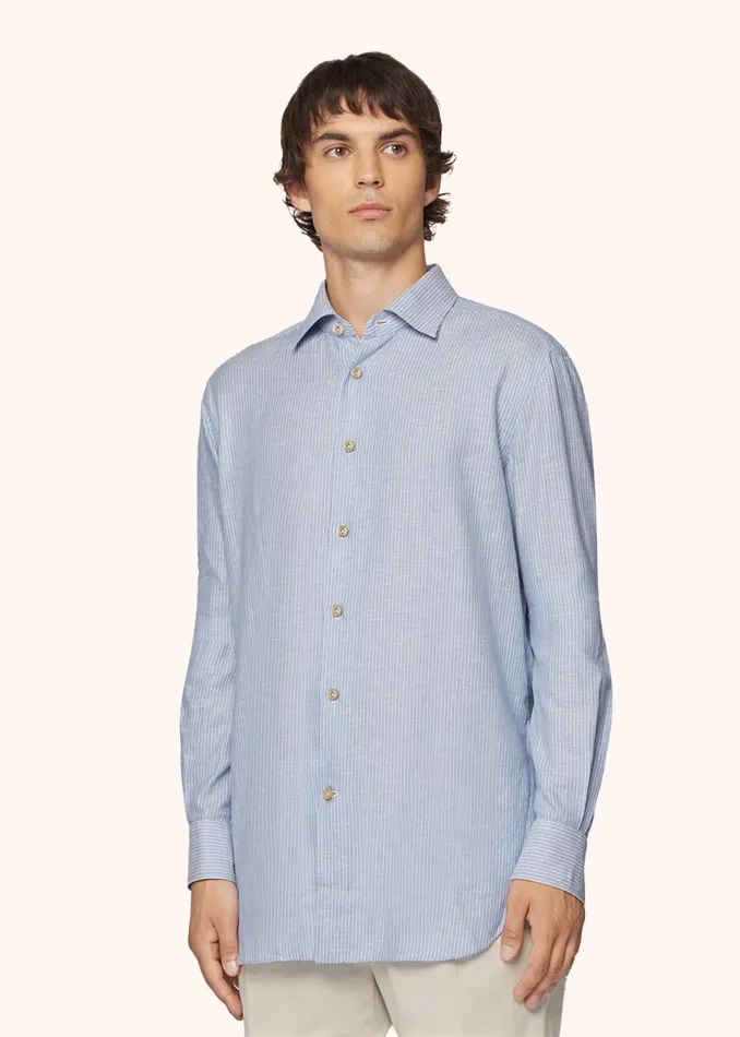 Kiton Shirts STRIPED COTTON SHIRT 8211 Men Kiton Shirts STRIPED COTTON SHIRT 8211 Men