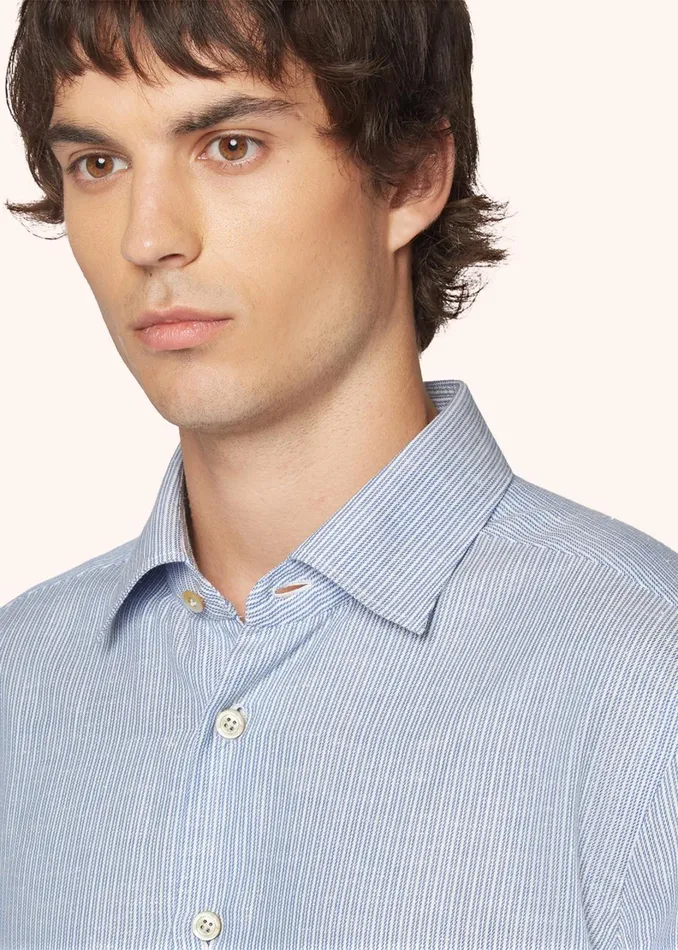 Kiton Shirts STRIPED COTTON SHIRT 8211 Men Kiton Shirts STRIPED COTTON SHIRT 8211 Men