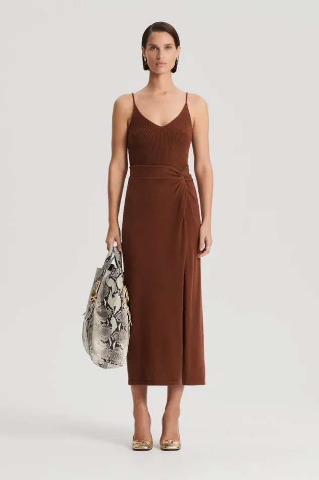 Knitwear Women Scanlan Theodore CASHMERE CAMISOLE Spice