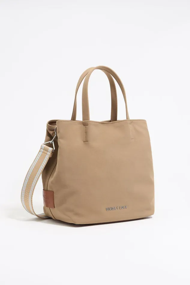 Large Camel Gabardine Chihuahua Bag Camel Women Bimba Y Lola Crossbody Bags