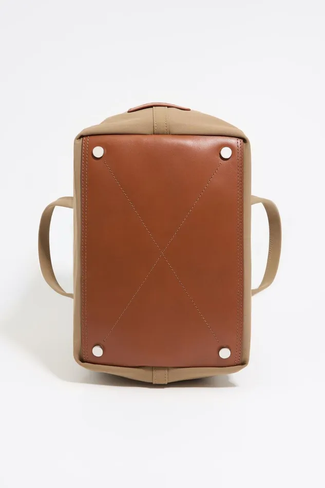 Large Camel Gabardine Chihuahua Bag Camel Women Bimba Y Lola Crossbody Bags