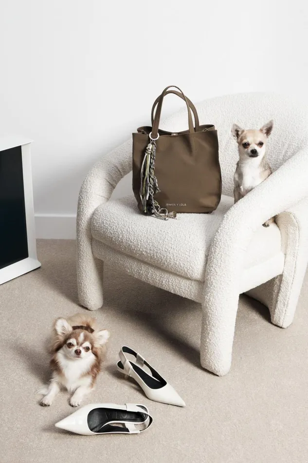 Large Olive Gabardine Chihuahua Bag Olive Women Bimba Y Lola Chihuahua Bags
