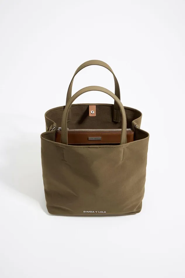 Large Olive Gabardine Chihuahua Bag Olive Women Bimba Y Lola Chihuahua Bags