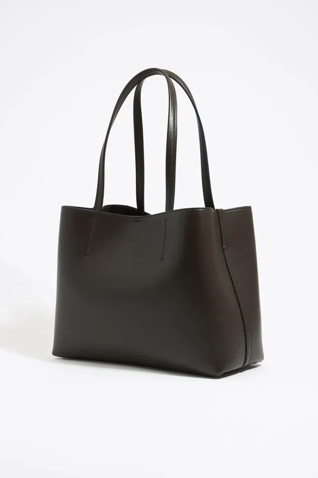 Large Olive Leather Chihuahua Shopper Bag Olive Women Bimba Y Lola Handbags