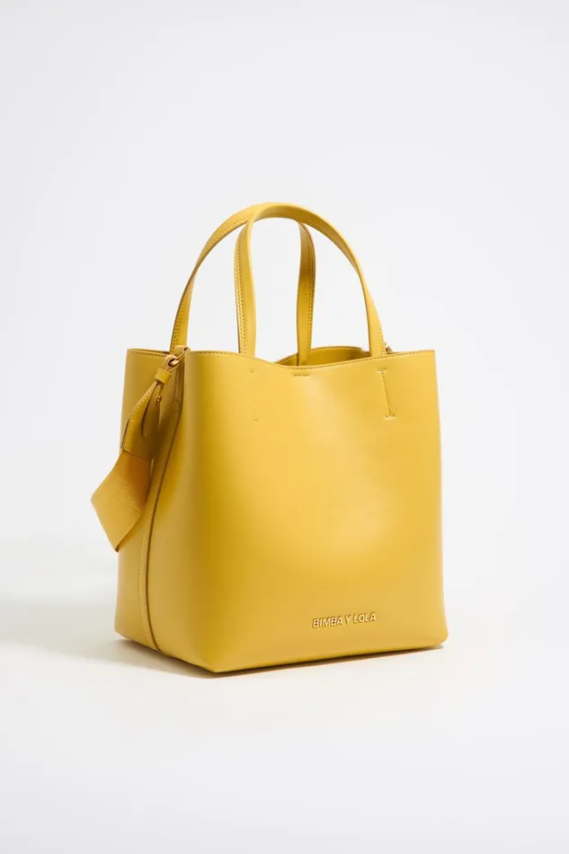 Large Yellow Leather Chihuahua Bag Yellow Women Bimba Y Lola Handbags