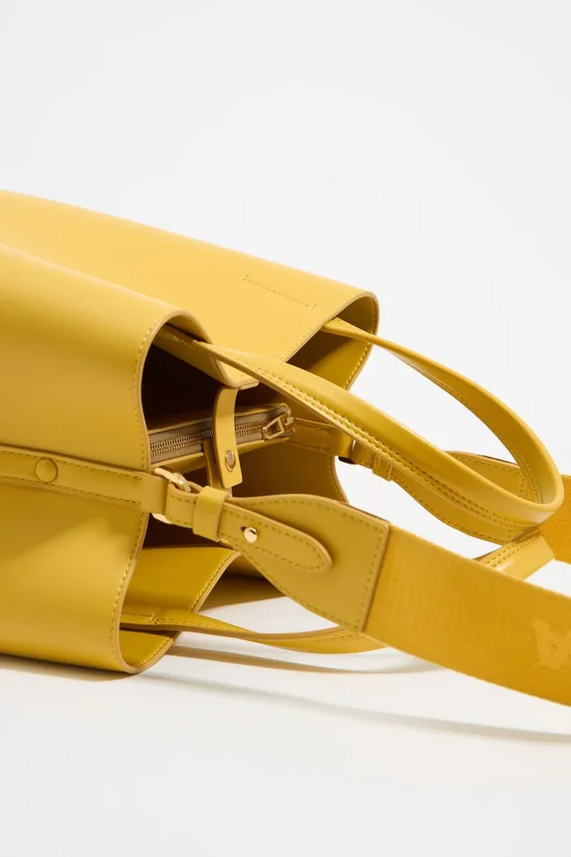 Large Yellow Leather Chihuahua Bag Yellow Women Bimba Y Lola Handbags