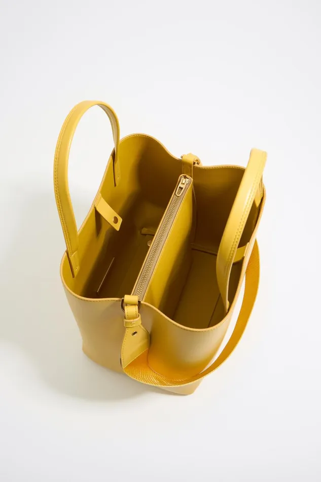 Large Yellow Leather Chihuahua Bag Yellow Women Bimba Y Lola Handbags
