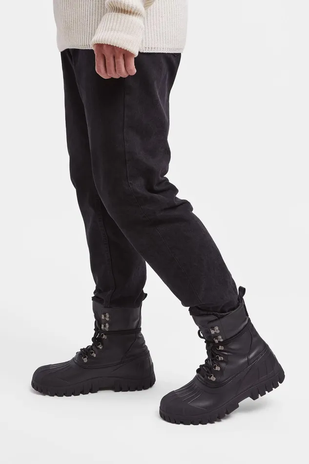 Leather Boots Women Stutterheim Patrol Boot Leather Black