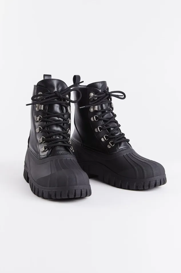 Leather Boots Women Stutterheim Patrol Boot Leather Black