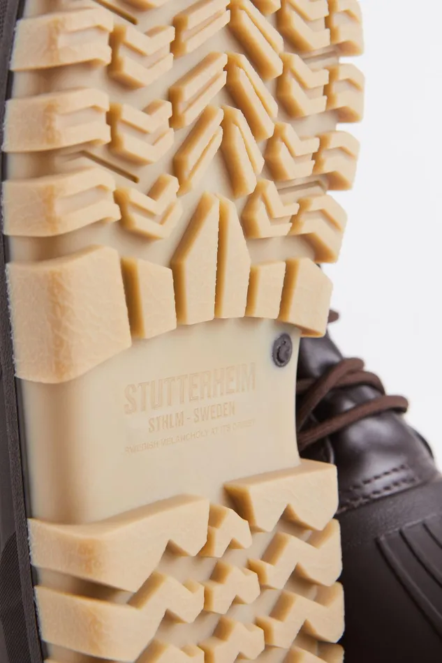 Leather Boots Women Stutterheim Patrol Boot Leather Coffee