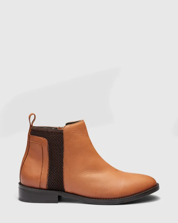 Leather Boots Women TACO TAN NOVO Shoes