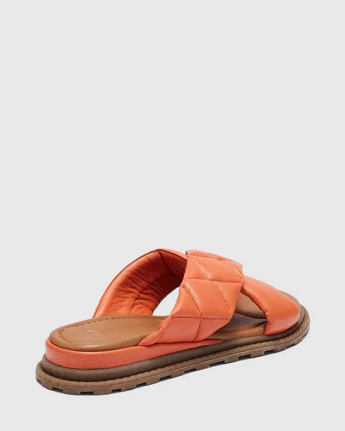 Leather Sandals VIOLETTE Coral Flatform NOVO Shoes Women