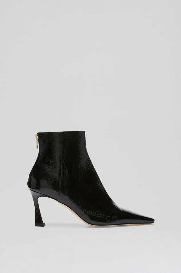 Leather Women Scanlan Theodore CRINKLE LEATHER ANKLE BOOT 75 Black Leather Women Scanlan Theodore CRINKLE LEATHER ANKLE BOOT 75 Black