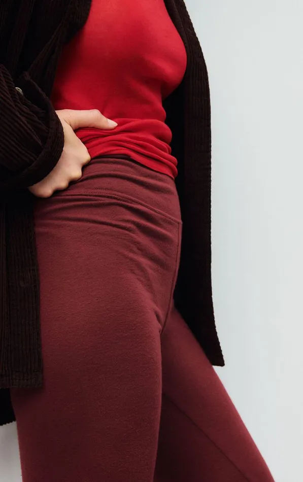 Leggings Ypawood Melange Berry Women American Vintage Joggers and Leggings Leggings Ypawood Melange Berry Women American Vintage Joggers and Leggings
