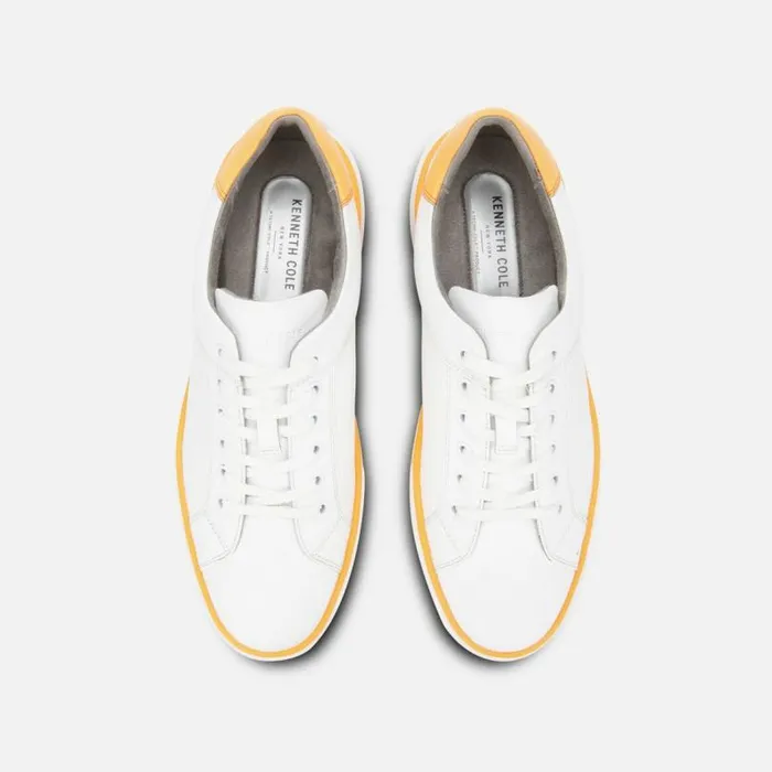 Liam Color Stripe Sneaker Whiteneon Orange Men Kenneth Cole Sneakers