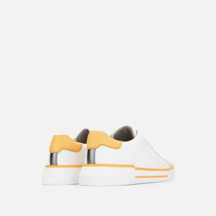 Liam Color Stripe Sneaker Whiteneon Orange Men Kenneth Cole Sneakers