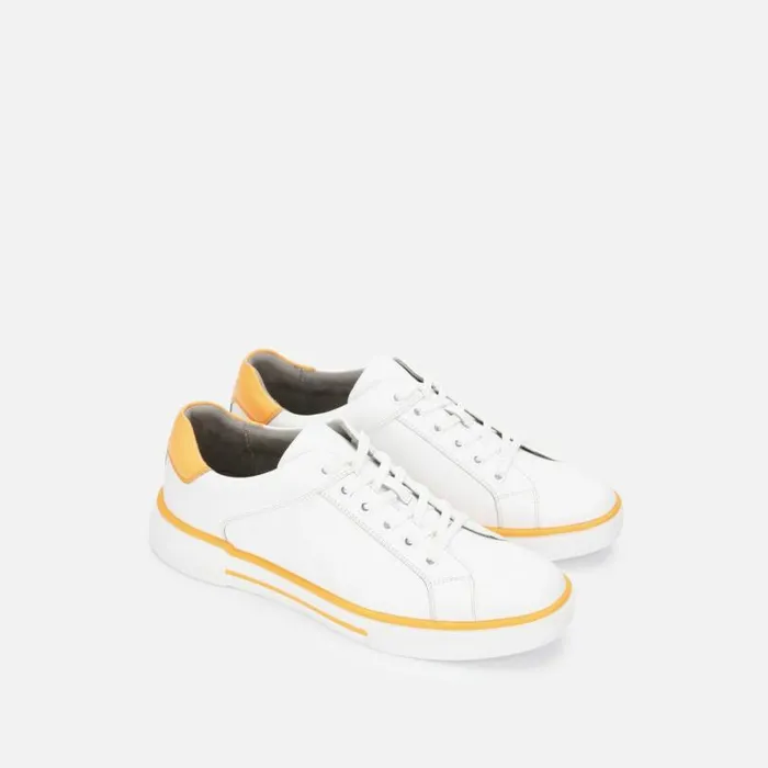 Liam Color Stripe Sneaker Whiteneon Orange Men Kenneth Cole Sneakers