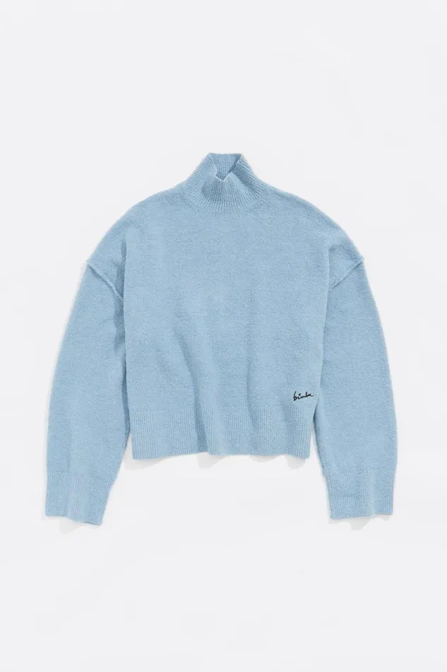 Light Blue Boxy Sweater Light Blue Women Bimba Y Lola Knitwear Light Blue Boxy Sweater Light Blue Women Bimba Y Lola Knitwear
