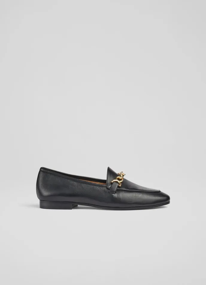 LK Bennett Adalynn Latte Leather Snaffle Loafers Women Flats