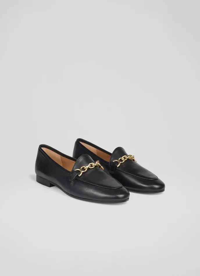 LK Bennett Adalynn Latte Leather Snaffle Loafers Women Flats