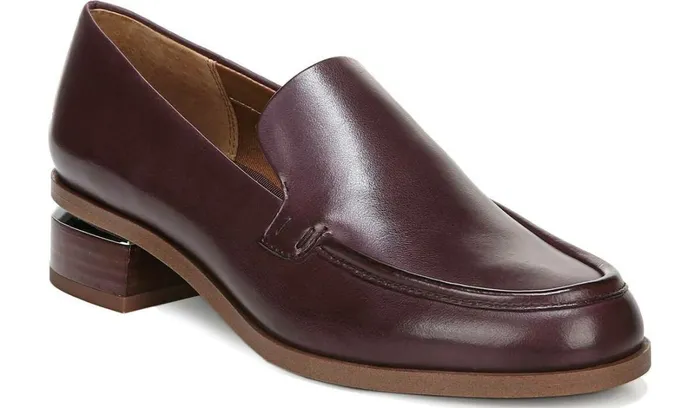 Loafers Women Franco Sarto Franco Newbocca Loafer Bordo Leather