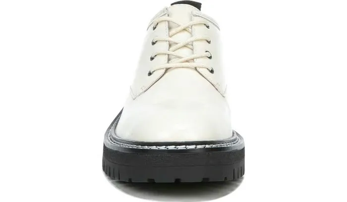 Loafers Women Franco Sarto Sarto Florita Platform Oxford Bianco Leather
