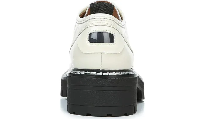 Loafers Women Franco Sarto Sarto Florita Platform Oxford Bianco Leather