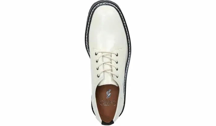 Loafers Women Franco Sarto Sarto Florita Platform Oxford Bianco Leather