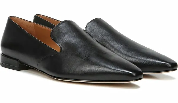Loafers Women Franco Sarto Sarto Parma Flat Black Leather