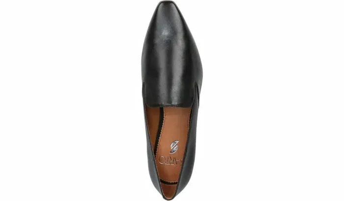 Loafers Women Franco Sarto Sarto Parma Flat Black Leather