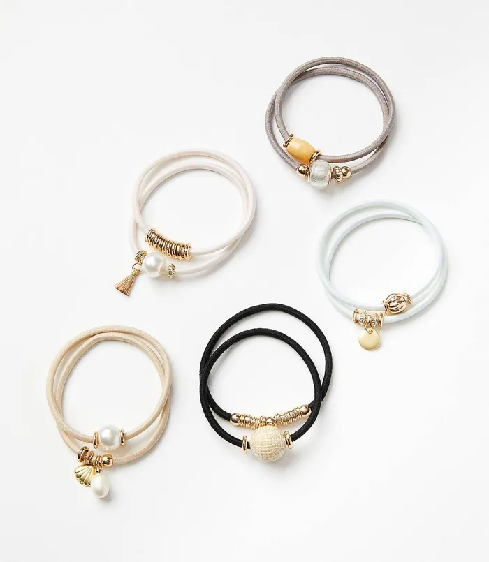 LOFT Charm Hair Tie Set Multi Women Hair Accessories