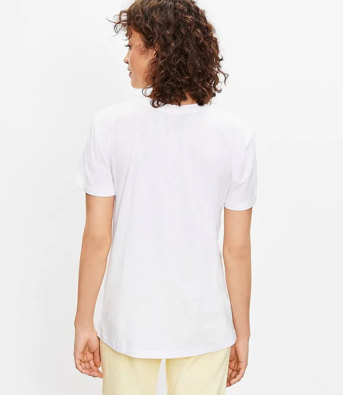 LOFT Love All Ways Pride Tee White Women Tops