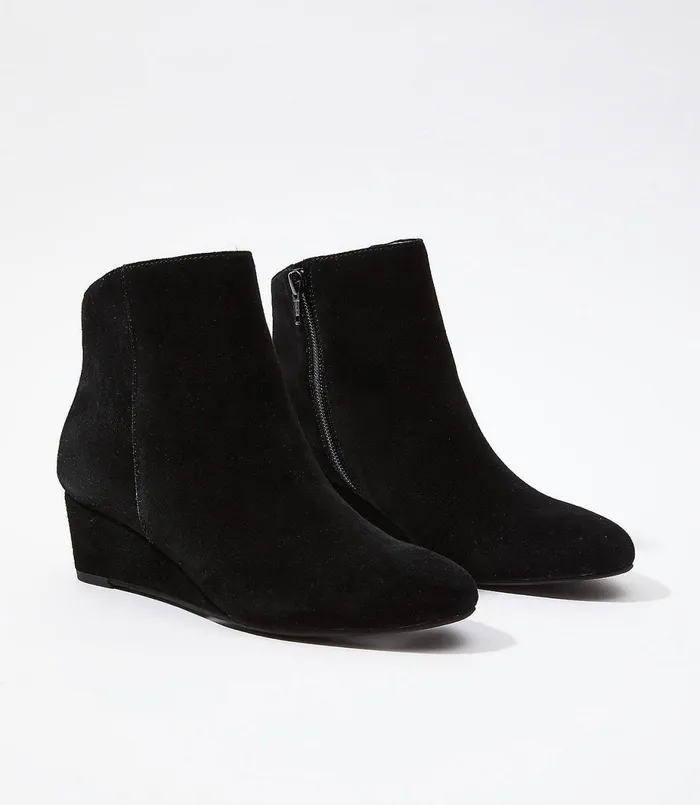 LOFT Seychelles Wedge Booties Chocolate Women Shoes