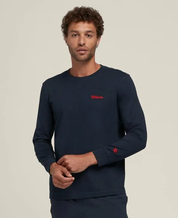 Long Sleeve Shirts Men Wilson Easy Street LongSleeve Tee Classic Navy