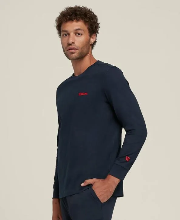 Long Sleeve Shirts Men Wilson Easy Street LongSleeve Tee Classic Navy Long Sleeve Shirts Men Wilson Easy Street LongSleeve Tee Classic Navy