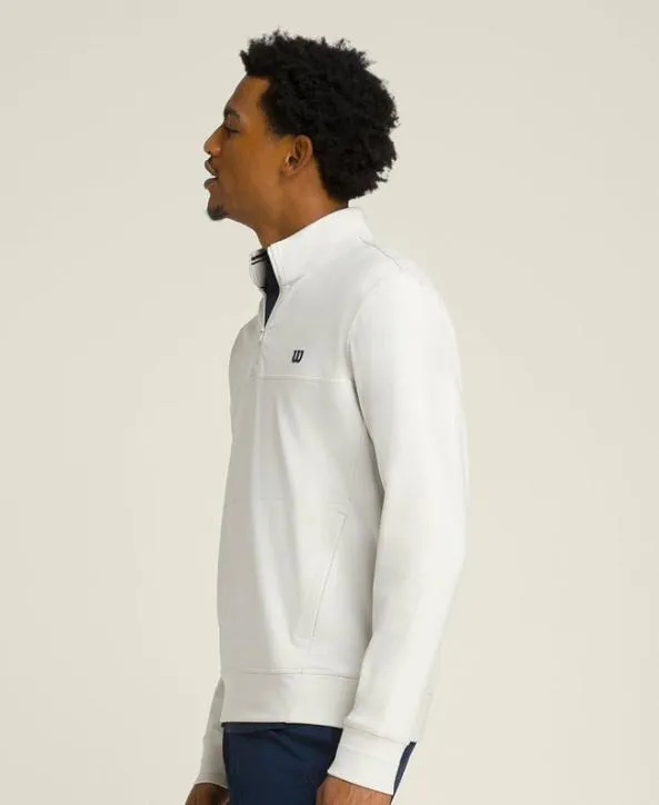Long Sleeve Shirts Men Wilson Oc HalfZip Stone
