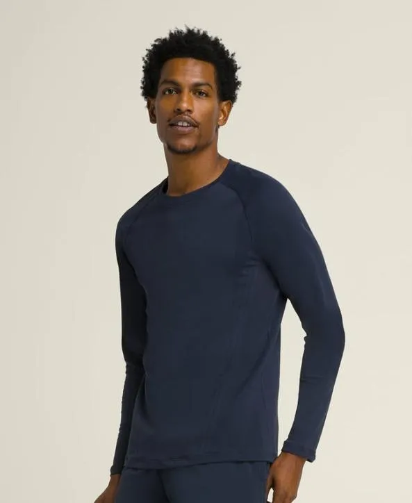 Long Sleeve Shirts Men Wilson Pro Seamless LongSleeve Classic Navy