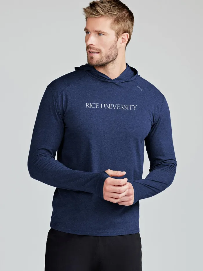 Long Sleeve TShirts Men Tasc Performance Carrollton Lightweight Hoodie 8211 Rice University