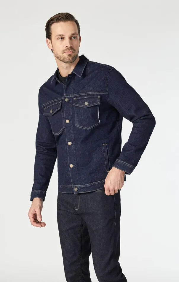 Loran Jacket In Rinse Organic Selvedge Men Mavi Jeans Jackets Loran Jacket In Rinse Organic Selvedge Men Mavi Jeans Jackets