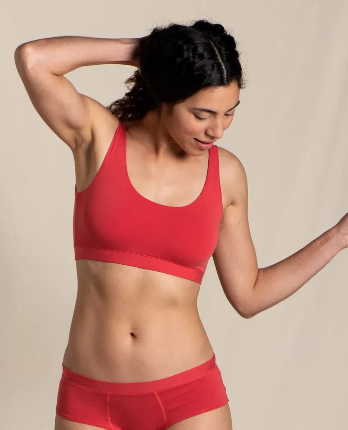 Loungewear and Sleep Scoop Bralette Lingonberry 8211 ToadandCo Women8217s