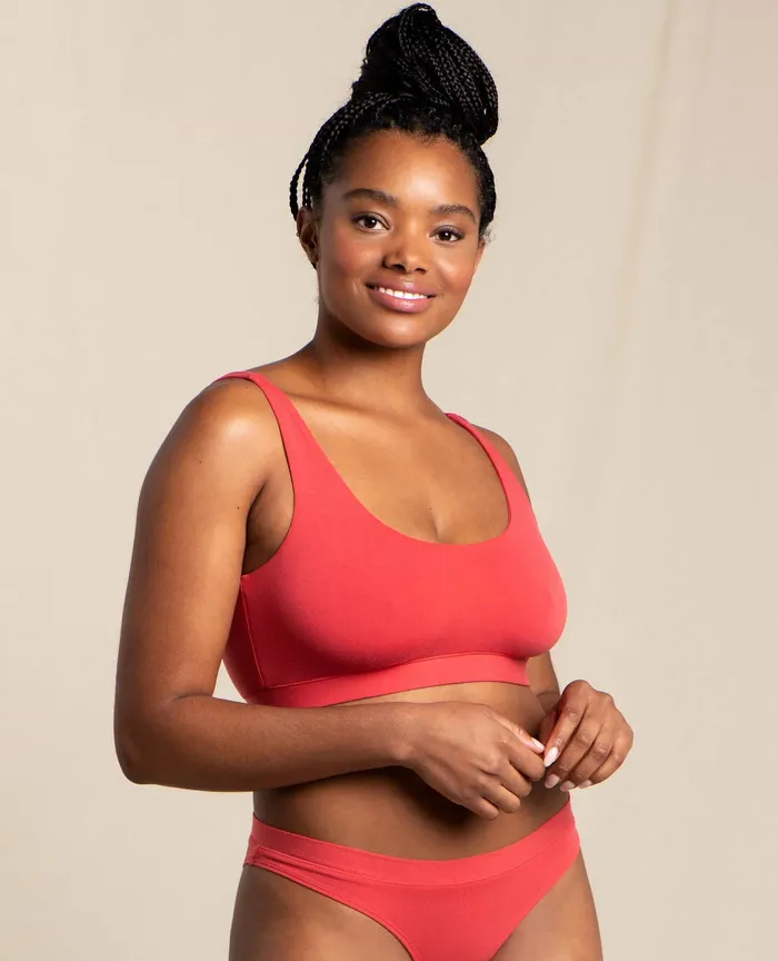 Loungewear and Sleep Scoop Bralette Lingonberry 8211 ToadandCo Women8217s