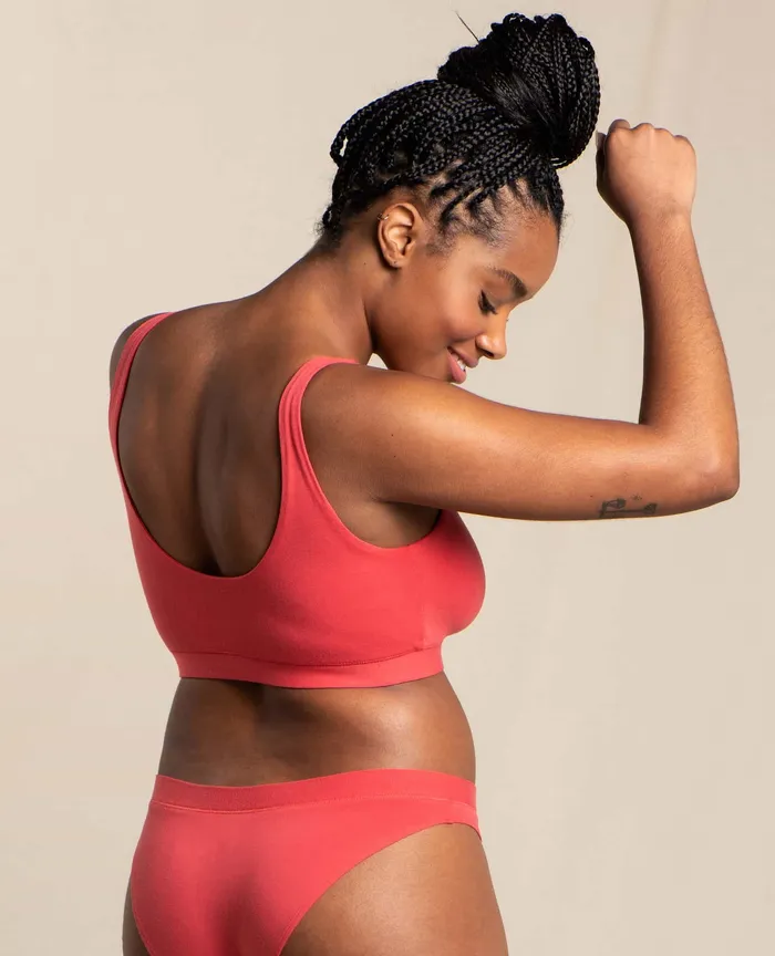 Loungewear and Sleep Scoop Bralette Lingonberry 8211 ToadandCo Women8217s